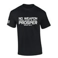 thumbnail image 1 of Mens Christian Shirt No Weapon Formed Against Me Shall Prosper Isaiah 54:17 Scripture Flag Sleeve Short Sleeve T-shirt Graphic Tee-Black-xxxl, 1 of 4
