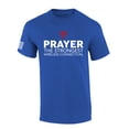 thumbnail image 1 of Mens Christian Shirt Prayer the Strongest Wireless Connection Flag Sleeve Short Sleeve T-shirt Graphic Tee-Heather Royal-5xl, 1 of 4