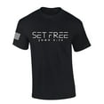 thumbnail image 1 of Mens Christian Shirt Set Free John 8:36 Short Sleeve T-shirt Graphic Tee-Black-xxl, 1 of 4