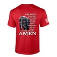 thumbnail image 1 of Mens Christian T-shirt Devil Thought He'd Won Short Sleeve T-shirt-Red-xxxl, 1 of 4