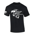 thumbnail image 1 of Mens Christian T-shirt Man of God Husband Daddy Protector Hero Short Sleeve T-shirt-Black-medium, 1 of 1