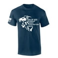 thumbnail image 1 of Mens Christian T-shirt Man of God Husband Daddy Protector Hero Short Sleeve T-shirt-Heather Navy-xl, 1 of 1