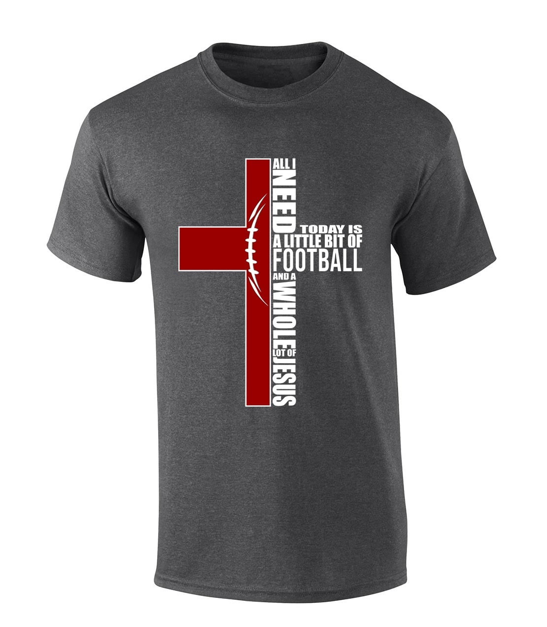 Mens Christian Tshirt Tennessee Football and Jesus Orange Team