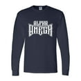thumbnail image 1 of Mens Christian Tshirt Alpha and Omega Jesus Christian Long Sleeve T-shirt Graphic Tee-Navy-6xl, 1 of 1