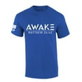 thumbnail image 1 of Mens Christian Tshirt Awake Matthew 24:42 Scripture Short Sleeve T-shirt Graphic Tee-Heather Royal-medium, 1 of 1