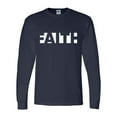 thumbnail image 1 of Mens Christian Tshirt Faith Block Letters Jesus Christian Long Sleeve T-shirt Graphic Tee-Navy-large, 1 of 2