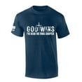 thumbnail image 1 of Mens Christian Tshirt God Wins I've Read The Final Chapter Short Sleeve T-shirt-Heather Navy-xl, 1 of 1