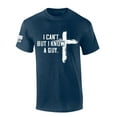 thumbnail image 1 of Mens Christian Tshirt I Can't But I Know A Guy Cross Short Sleeve T-shirt-Heather Navy-6xl, 1 of 1