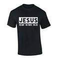 thumbnail image 1 of Mens Christian Tshirt Jesus the Way the Truth the Life Short Sleeve T-shirt Graphic Tee-Black-6xl, 1 of 1
