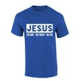 thumbnail image 1 of Mens Christian Tshirt Jesus the Way the Truth the Life Short Sleeve T-shirt Graphic Tee-Heather Royal-6xl, 1 of 1