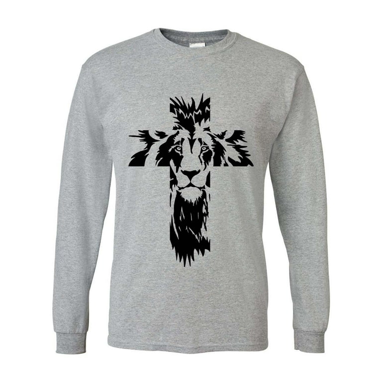 Lion Of Judah Cross Christian T-Shirt Lion Of Judah Cross Christian T-Shirt