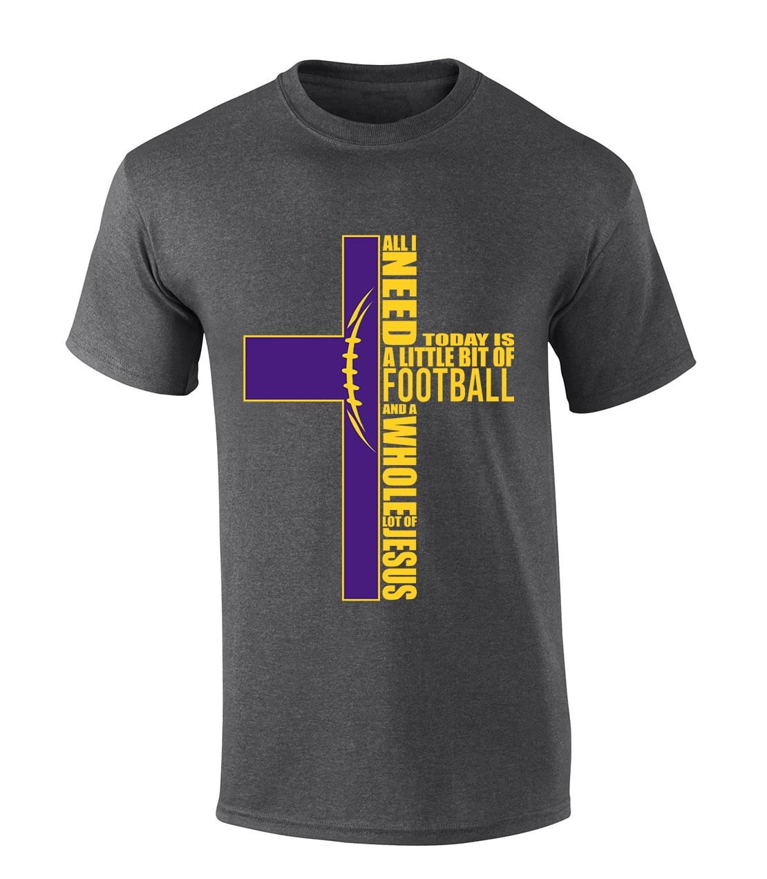 Mens Christian Tshirt Tennessee Football and Jesus Orange Team