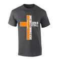 thumbnail image 1 of Mens Christian Tshirt Tennessee Football and Jesus Orange Team Color Short Sleeve T-shirt-Heather Grey-xl, 1 of 1