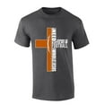 thumbnail image 1 of Mens Christian Tshirt Texas Football and Jesus Orange Team Color Short Sleeve T-shirt-Heather Grey-xl, 1 of 1