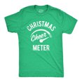 thumbnail image 1 of Mens Christmas Cheer Meter T Shirt Funny Holiday Xmas Party Graphic Tee Graphic Tees, 1 of 7