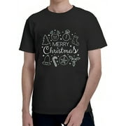 Mens Christmas Gift the King of Casual Cool with a Retro Funny T-Shirt Black Small