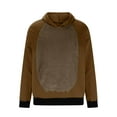 thumbnail image 1 of Mens Christmas Reindeer Sherpa Hoodie With Ear Mens Christmas Ugly Funny Costumes for Cosplay Party, 1 of 7