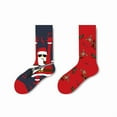 thumbnail image 1 of Mens Christmas Socks Size 39-46,Cotton Crew Socks Funny Holiday Socks Xmas Dress Socks, 1 of 10