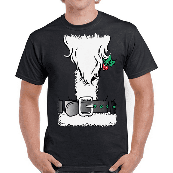 Mens Christmas T-Shirt Funny Holiday Graphic Tee Short Sleeve Casual Shirt