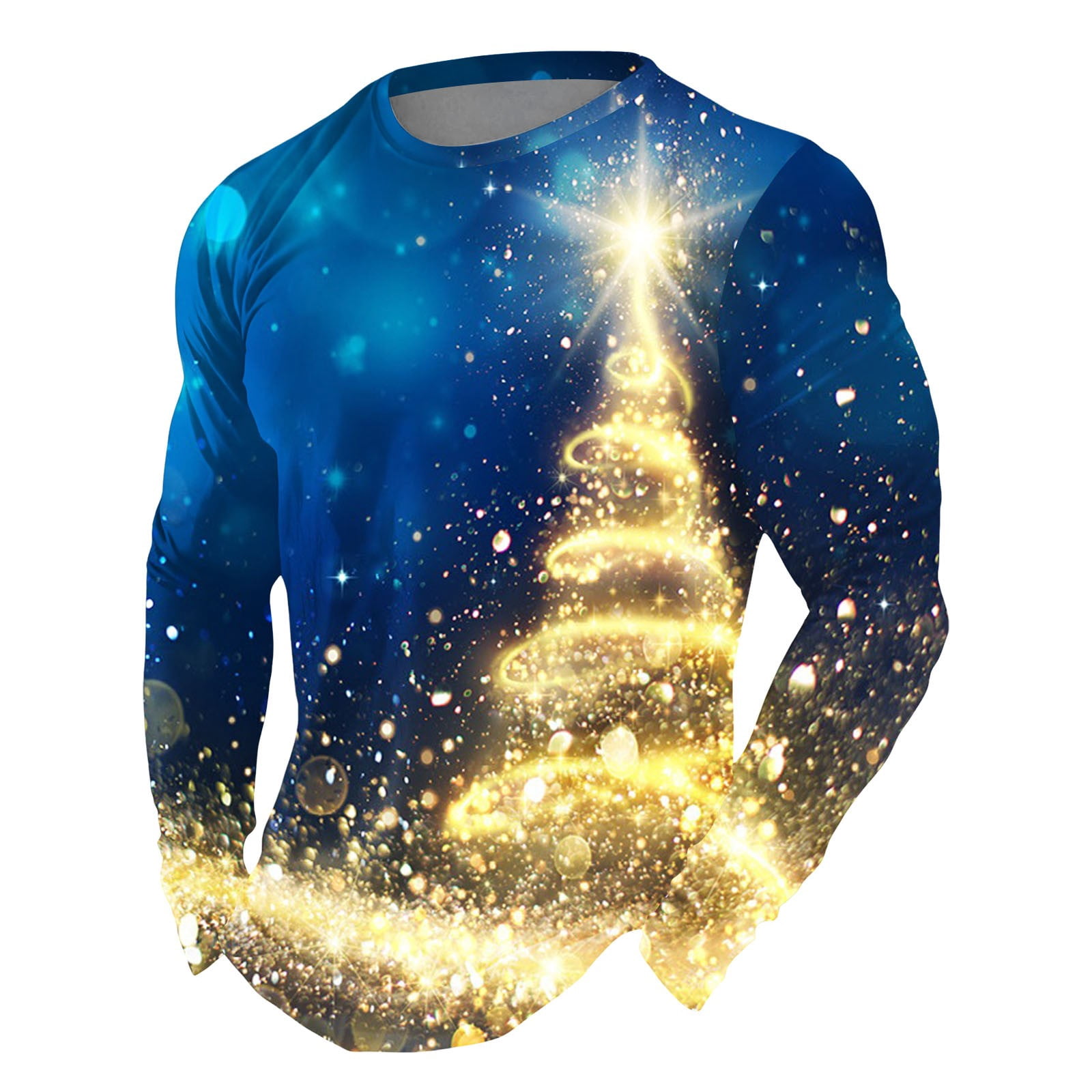 Mens Christmas T Shirts Plus Sizes Star Christmas Tree Graphic Pajamas — free download