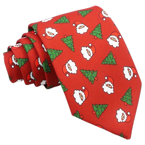 Mens Christmas Ties Xmas TreeNecktie Colourful Funny Necktie Jacquard Skinny Christmas Tree Hi-Tie For Wedding Party Christmas Holiday