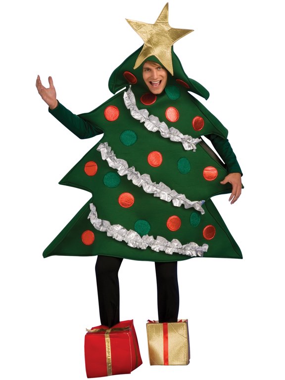 Festive Christmas Tree Costume for Adults, Unisex One Size