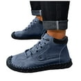 thumbnail image 1 of Mens Chukka Boots Non Slip Casual Leather Shoes Lightweight Ankle Boots Mid Top Loafers Walking Driving Dress Sneakers, 1 of 7