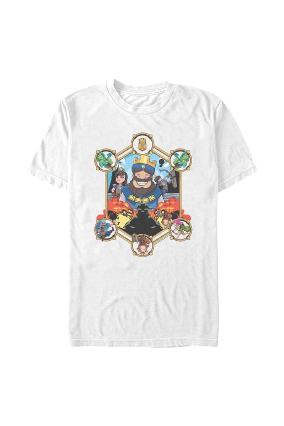 Mens Clash Royale Royal Characters T Shirt