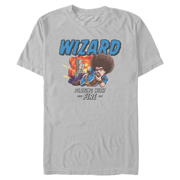 Mens Clash of Clans Wizard Playing With Fire T Shirt