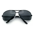 thumbnail image 1 of Mens Classic Air Force Officer Agent Metal Rim Cop Sunglasses All Black, 1 of 8