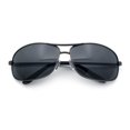 thumbnail image 1 of Mens Classic Air Force Officer Agent Metal Rim Cop Sunglasses Gunmetal - Black, 1 of 8