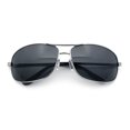 thumbnail image 1 of Mens Classic Air Force Officer Agent Metal Rim Cop Sunglasses Silver - Black, 1 of 8
