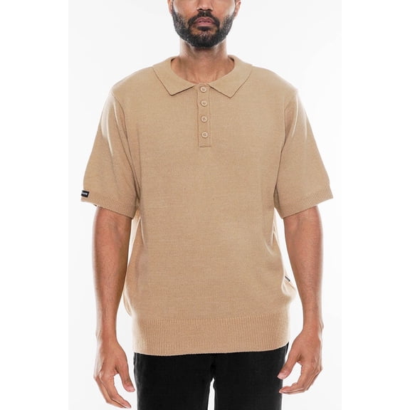 Mens Classic Charlie Brown Old School Striped Midweight Polo Shirt Street Casual Tshirt