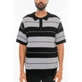 thumbnail image 1 of Mens Classic Charlie Brown Old School Striped Midweight Polo Shirt Street Casual Tshirt, 1 of 5