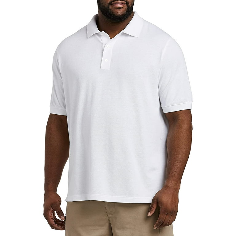 Mens Classic Extended Sizing Pique Polo Shirts 3XL 5XL Walmart