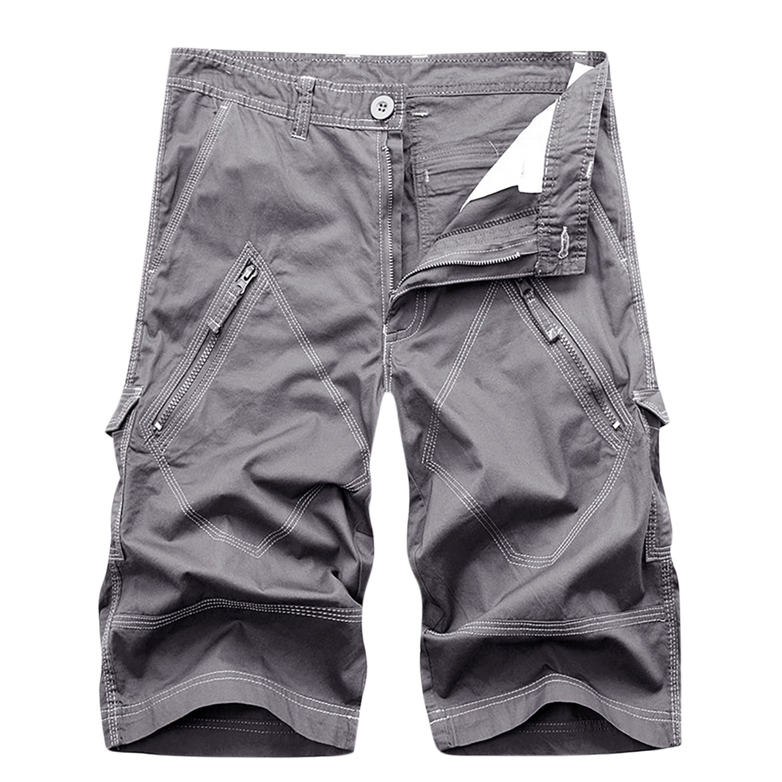 Cargo shorts with zipper pockets deals