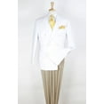 thumbnail image 1 of Mens Classic Fit Double Breasted Sport Coat Blazer in White, 1 of 1