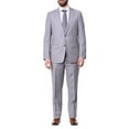 thumbnail image 1 of Mens Classic Fit Light Gray Two Button 100% Wool Suit, 1 of 4