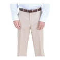 thumbnail image 1 of Mens Classic Fit Solid Light Tan Flat Front Wool Dress Pants, 1 of 1