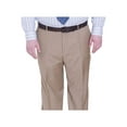 thumbnail image 1 of Mens Classic Fit Solid Tan Pleated Wool Dress Pants, 1 of 1