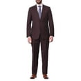 thumbnail image 1 of Mens Classic Fit Two Button 100% Wool Wrinkle Resistant Suit - Solid Brown, 1 of 4