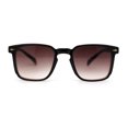 thumbnail image 1 of Mens Classic Hipster Keyhole Rectangle Horn Rim Plastic Sunglasses Brown Gradient Brown, 1 of 4