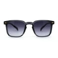 thumbnail image 1 of Mens Classic Hipster Keyhole Rectangle Horn Rim Plastic Sunglasses Slate Smoke, 1 of 4