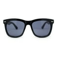 thumbnail image 1 of Mens Classic Iconic Hipster Retro Oversized Horn Rim Sunglasses Shiny Black, 1 of 4