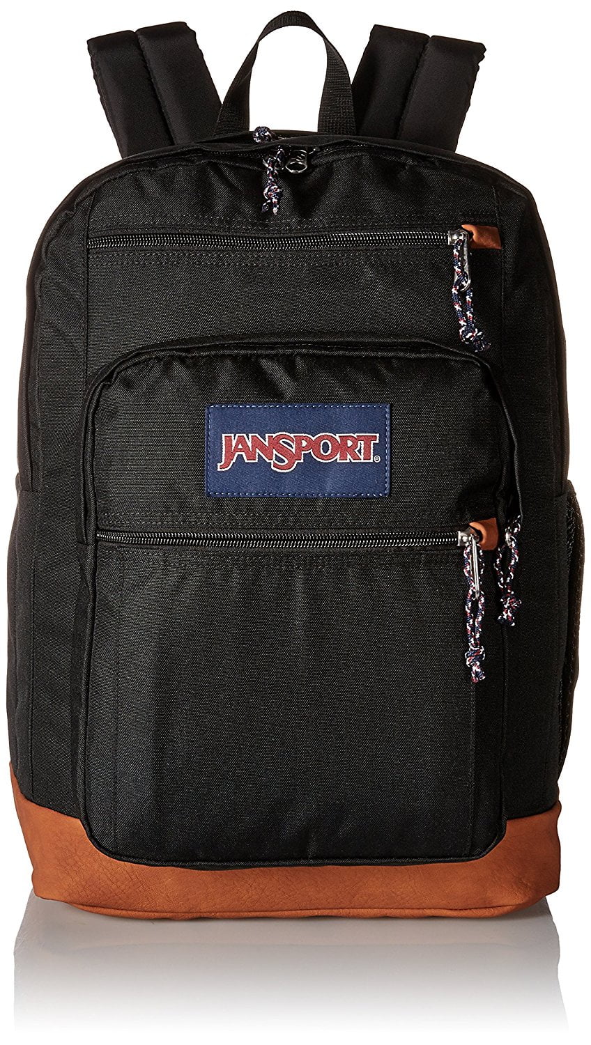 JanSport Right Pack Durable Student Backpack with Leather Bottom Laptop Sleeve Graphite Grey Walmart