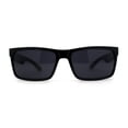 thumbnail image 1 of Mens Classic Narrow Rectangular Square Gentlemens Sport Plastic Sunglasses Black, 1 of 4