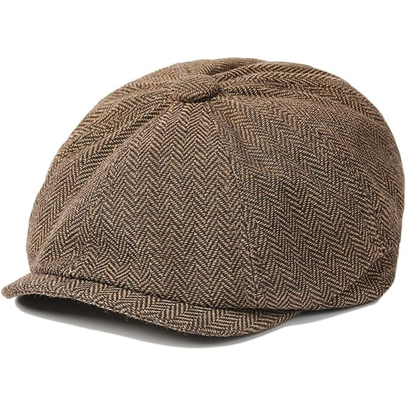Mens Classic Newsboy Flat Cap Gatsby Ivy Cabbie Hat