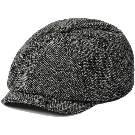 Mens Classic Newsboy Flat Cap Gatsby Ivy Cabbie Hat