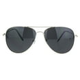 thumbnail image 1 of Mens Classic Pilots Metal Rim Officer Style Sunglasses Silver Black, 1 of 4