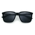 thumbnail image 1 of Mens Classic Rectangle Sporty Gentlemanly Plastic Fashion Sunglasses Shiny Black, 1 of 7